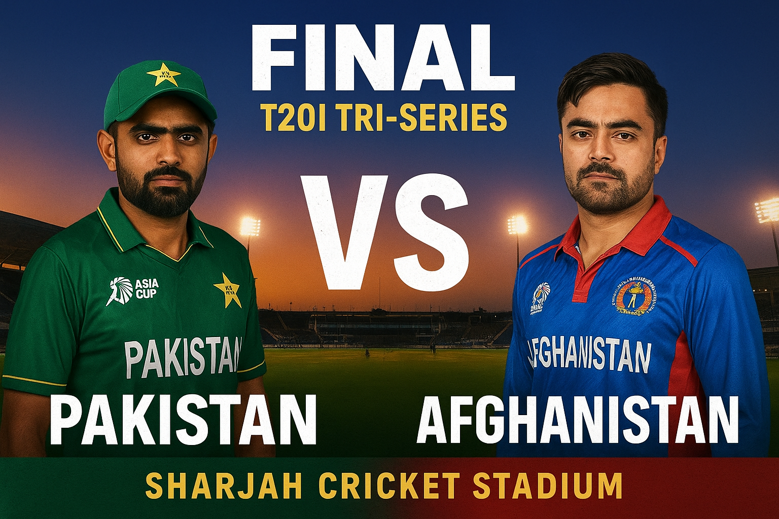 Showdown in Sharjah: Pakistan vs Afghanistan — Tri-Series Final Drama Unfolds