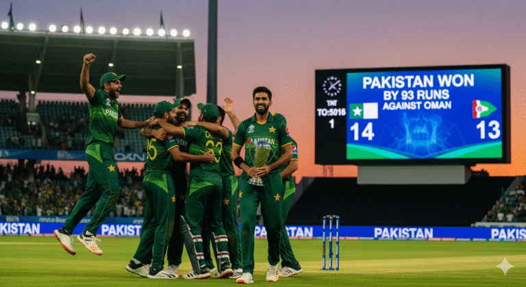 Pakistan Crush Oman by 93 Runs in a Dominant Asia Cup Display