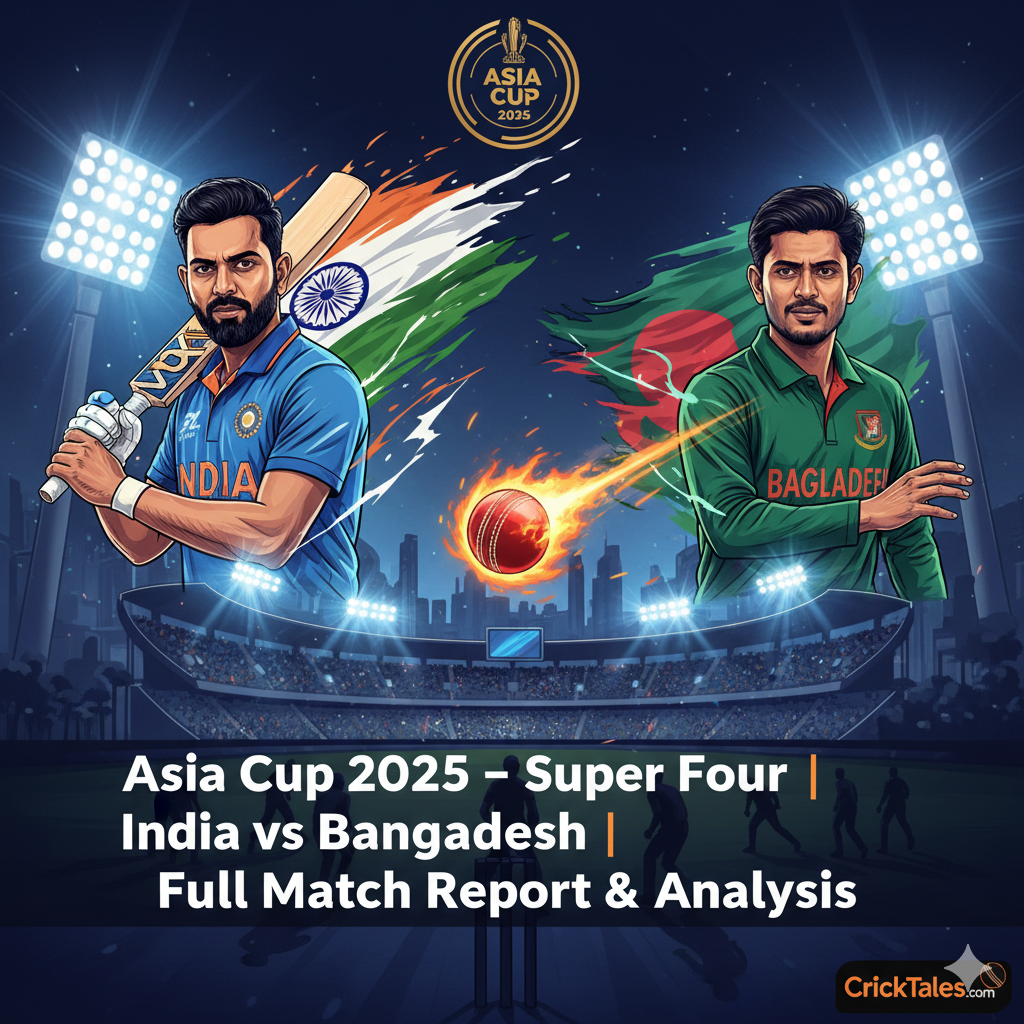 India vs Bangladesh Asia Cup 2025 Super Four Full Match Report, Scorecard, Analysis & Fans’ Reactions