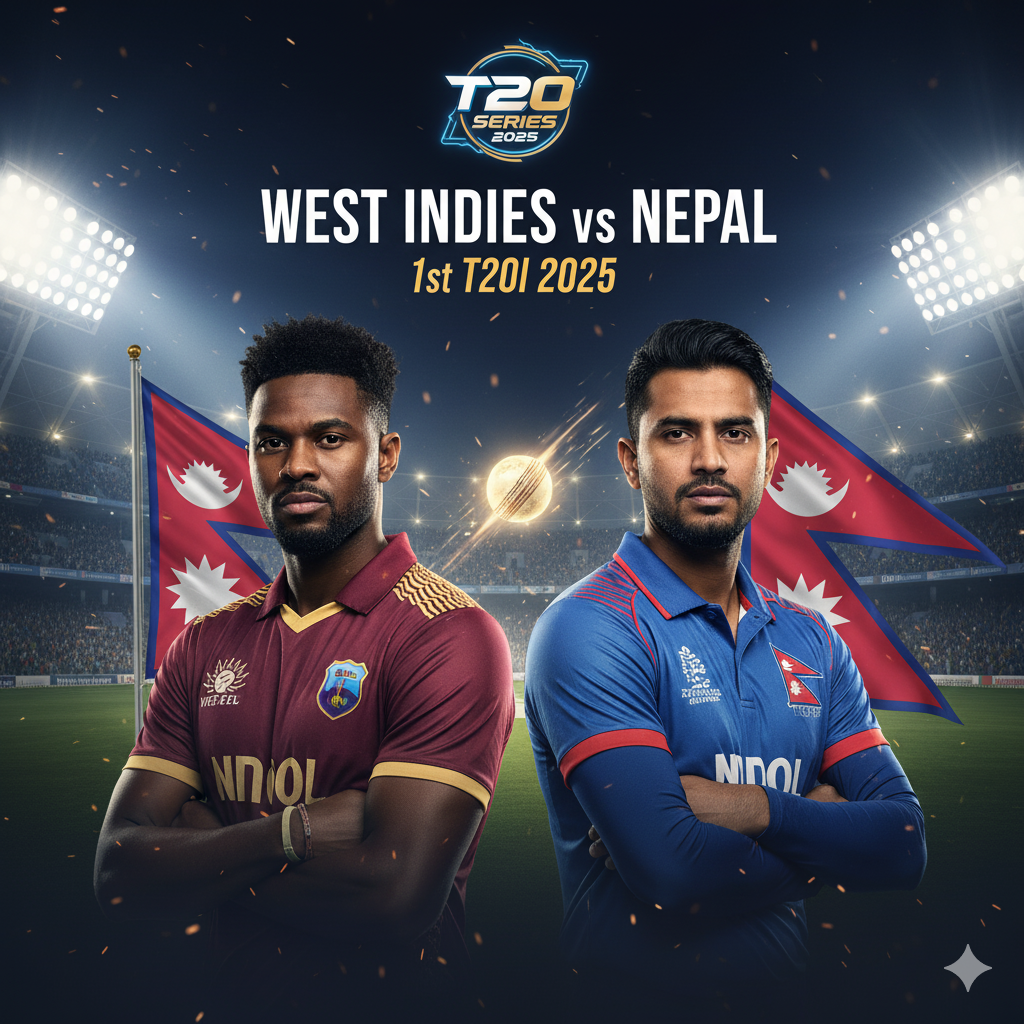 Nepal Stun West Indies in 1st T20I 2025 Historic Win in Sharjah Full Scorecard & Analysis