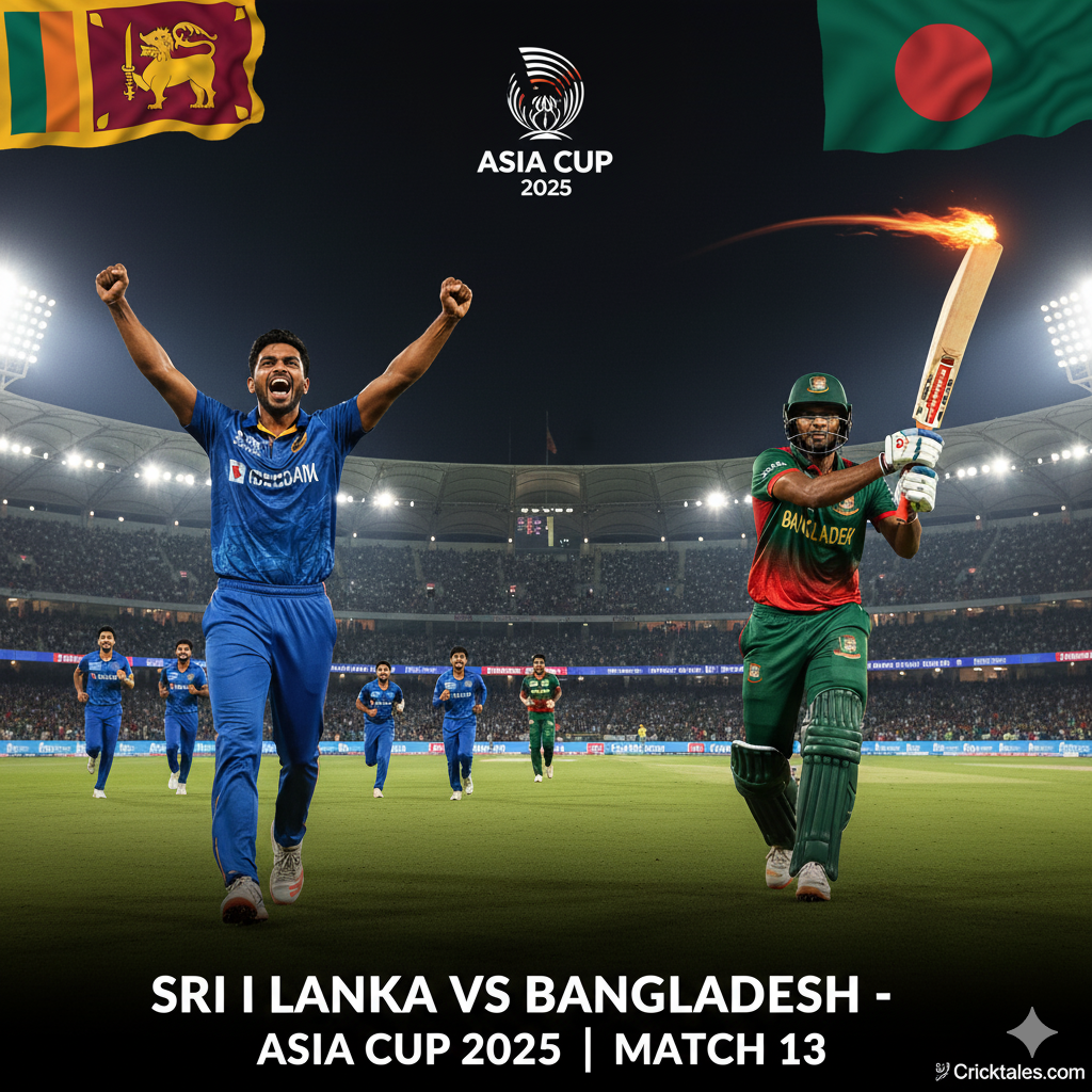 Sri Lanka vs Bangladesh, Asia Cup 2025 Match 13 – Full Scorecard, Analysis & Fans’ Reactions