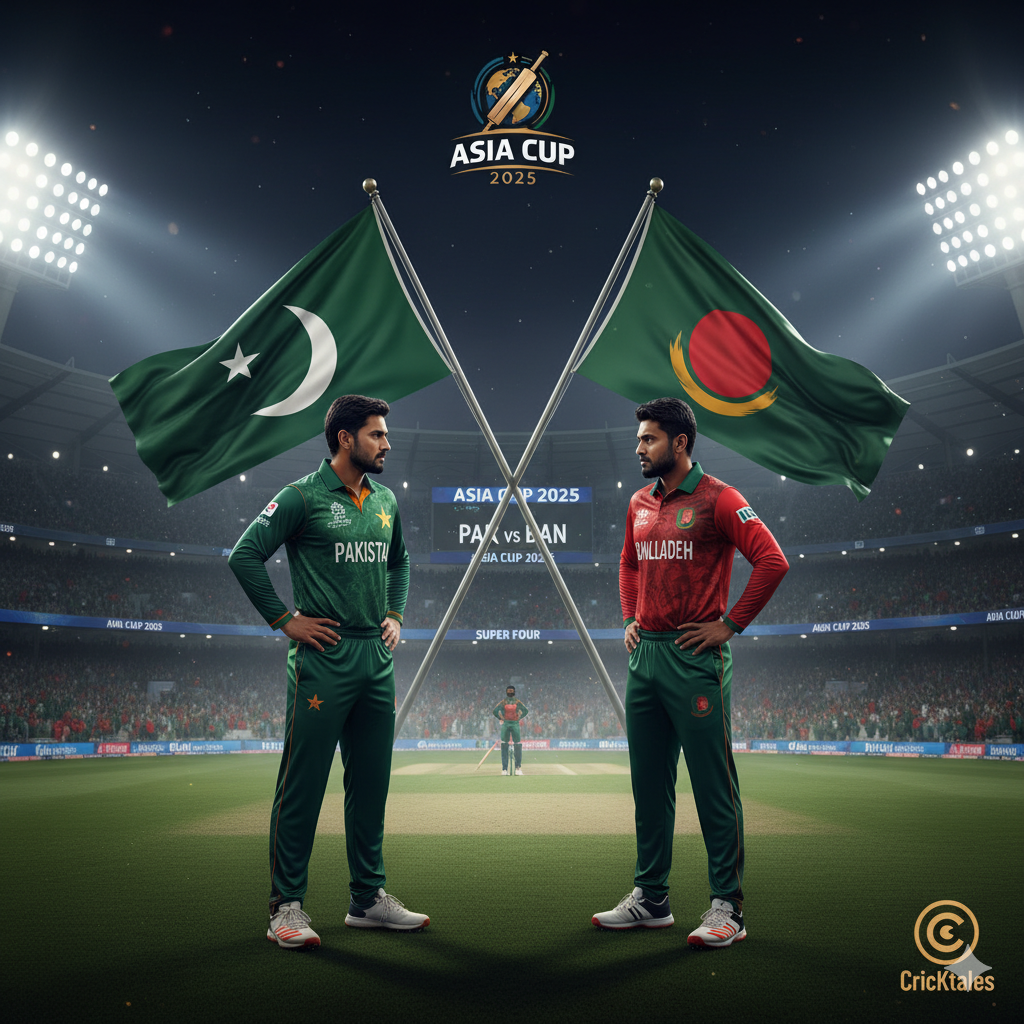 Thriller in Asia Cup 2025 Pakistan Edge Past Bangladesh in Super Four Clash – Drama, Emotions & Full Analysis
